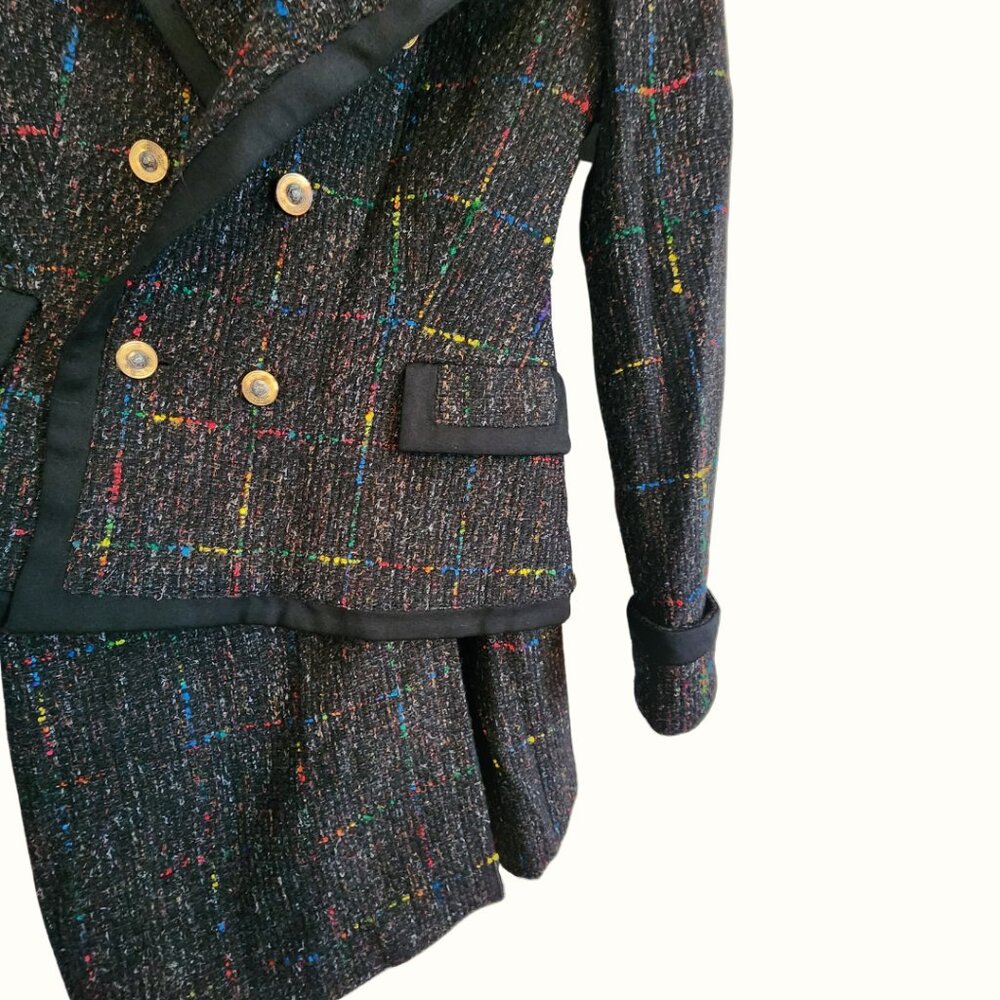 Vintage Versace Jeans Couture 6-Button Jacket Skirt Suit